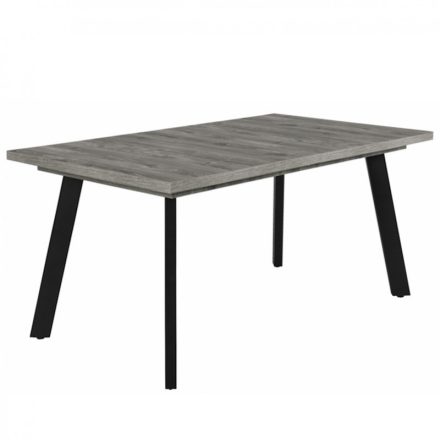 Fa étkezőasztal fekete lábbal Frizo szürke T28825-2-7044
