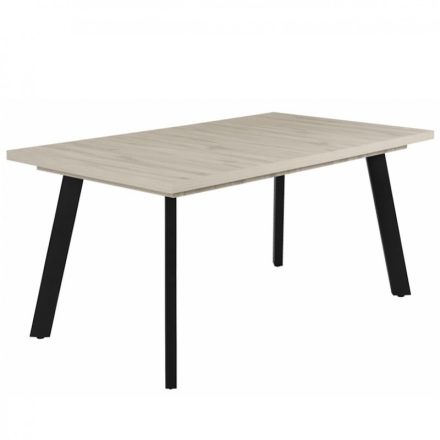 Fa étkezőasztal fekete lábbal Justus tölgy T28825-2-7045