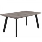Fa étkezőasztal fekete lábbal San remo tölgy T28825-2-7048