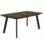 Fa étkezőasztal fekete lábbal Sötét justus tölgy T28825-2-7050