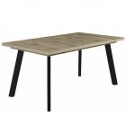 Fa étkezőasztal fekete lábbal Viking tölgy T28825-2-7051