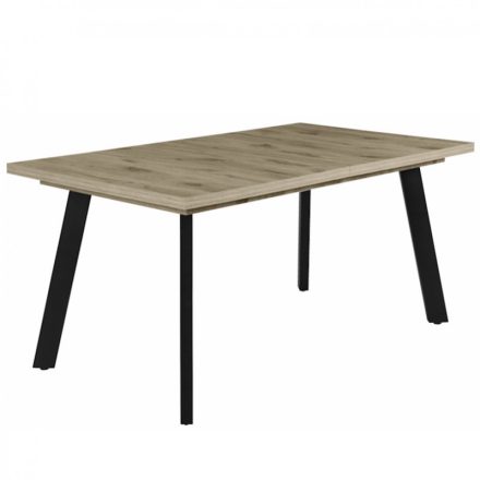Fa étkezőasztal fekete lábbal Viking tölgy T28825-2-7051