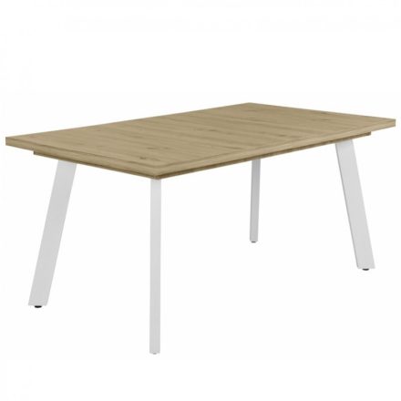 Fa étkezőasztal fehér lábbal Artisan tölgy T28826-2-7052
