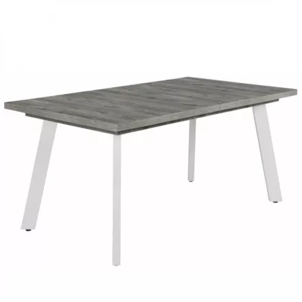 Fa étkezőasztal fehér lábbal Frizo szürke T28826-2-7055