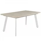 Fa étkezőasztal fehér lábbal Justus tölgy T28826-2-7056