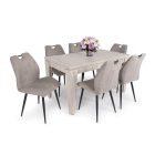 PE-DM Fa étkezőasztal Justus tölgy