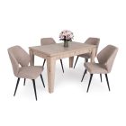 PE-DM Fa étkezőasztal Sonoma tölgy