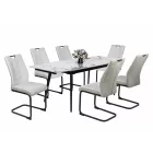 RE-DM Étkezőasztal Fehér márvány