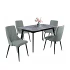 RE-DM Étkezőasztal Fehér márvány