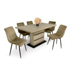 SY-DM Fa étkezőasztal Sonoma tölgy