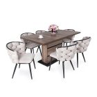 SY-DM Fa étkezőasztal Sonoma tölgy