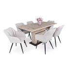 SY-DM Fa étkezőasztal Viking tölgy