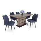 SY-DM Fa étkezőasztal Sötét justus tölgy