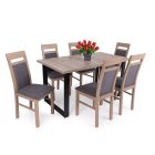 ZO-DM Fa étkezőasztal San remo tölgy