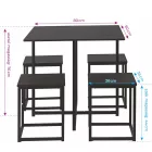 4 személyes konyhai szett Sonoma tölgy T28837-2-7097