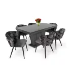 MFL-DM Fa étkezőasztal Antracit