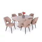 MFL-DM Fa étkezőasztal Cappuccino