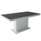 MFLP-DM Üveg étkezőasztal Magasfényű antracit - Bézs