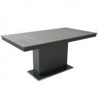 MFLP-DM Üveg étkezőasztal Magasfényű antracit - Katthult