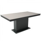 MFLP-DM Üveg étkezőasztal Magasfényű antracit - Latte