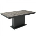 MFLP-DM Üveg étkezőasztal Magasfényű antracit - San remo