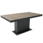 MFLP-DM Üveg étkezőasztal Magasfényű antracit - Sonoma