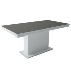 MFLP-DM Üveg étkezőasztal Magasfényű antracit - Sonoma