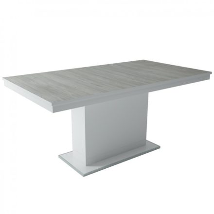 MFLP-DM Üveg étkezőasztal Magasfényű fehér - Katthult