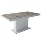 MFLP-DM Üveg étkezőasztal Magasfényű fehér - San remo