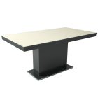 MFLP-DM Üveg étkezőasztal Magasfényű fehér - Sonoma