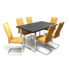 Fémvázas étkezőszék Sárga T28860-2-7161