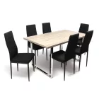 Fémvázas étkezőszék Fekete T28862-2-7169