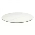 Kör asztallap 110 cm Fehér márvány T28894-2-7258