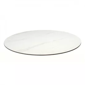 Kör asztallap 110 cm Fehér márvány T28894-2-7258