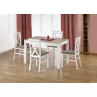 4 személyes bővíthető étkezőgarnitúra Fehér sonoma s.dió T322-2-793