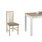 4 személyes fix étkezőgarnitúra Fehér sonoma T325-2-805