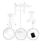 AMA - 5826 Összecsukható étkezőasztal székekkel