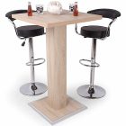 Bárasztal két székkel Sonoma tölgy fekete T7716-2-4395