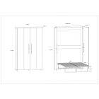 Ted-160 felcsukható ágy