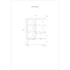 Veg-716 tölgyfa könyvespolc