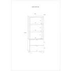 Veg-726 fa könyvespolc