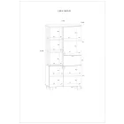 Veg-731 fehér könyvespolc