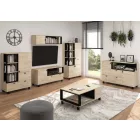 Veg-735 tölgyfa könyvespolc