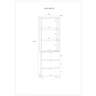 Veg-744 fa könyvespolc