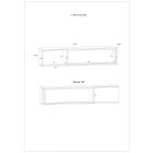 Veg-615 ajtós fali szekrény