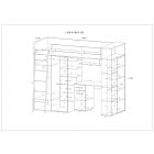 Ver-393 leesésgátlós gyerekágy 90x200