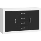 Ver-910 fekete fehér komód