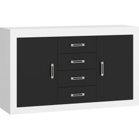 Ver-910 fekete fehér komód