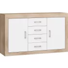 Ver-911 magasfényű fehér komód