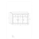 Ver-914 fehér magasfényű komód